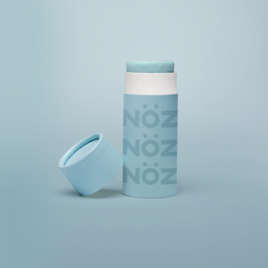 NOZ Blue front nose stick sunscreen.